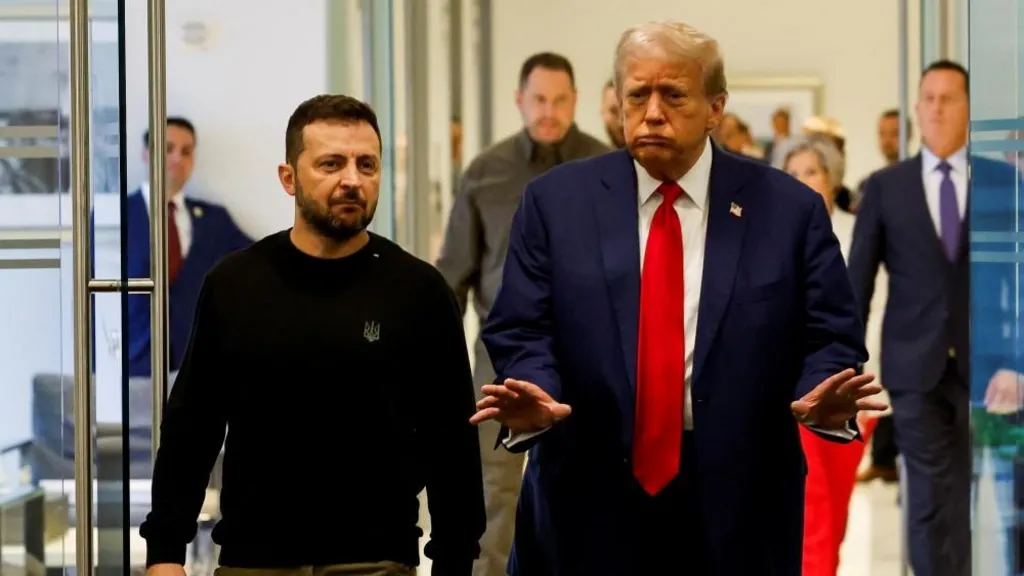 Trump meets Zelensky